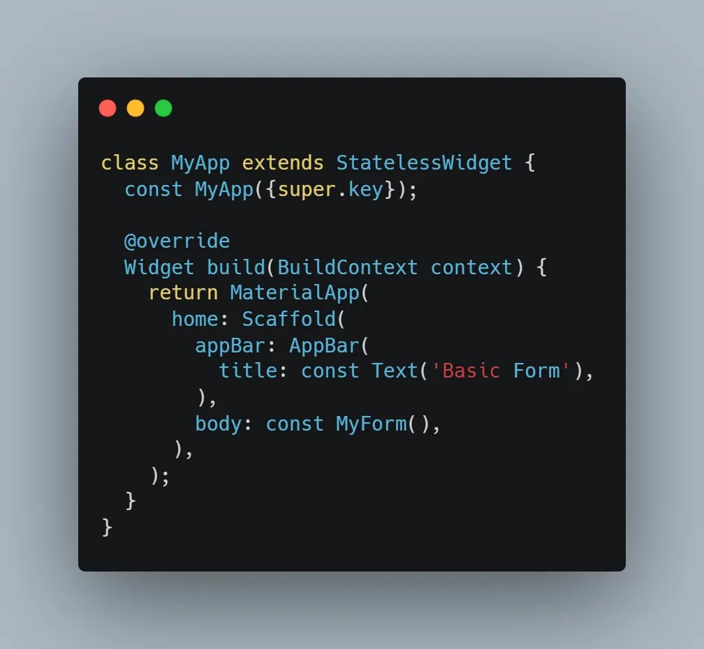 Screenshot Class MyApp