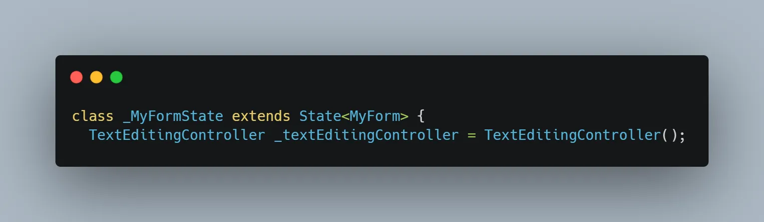 Screenshot TextEditingController