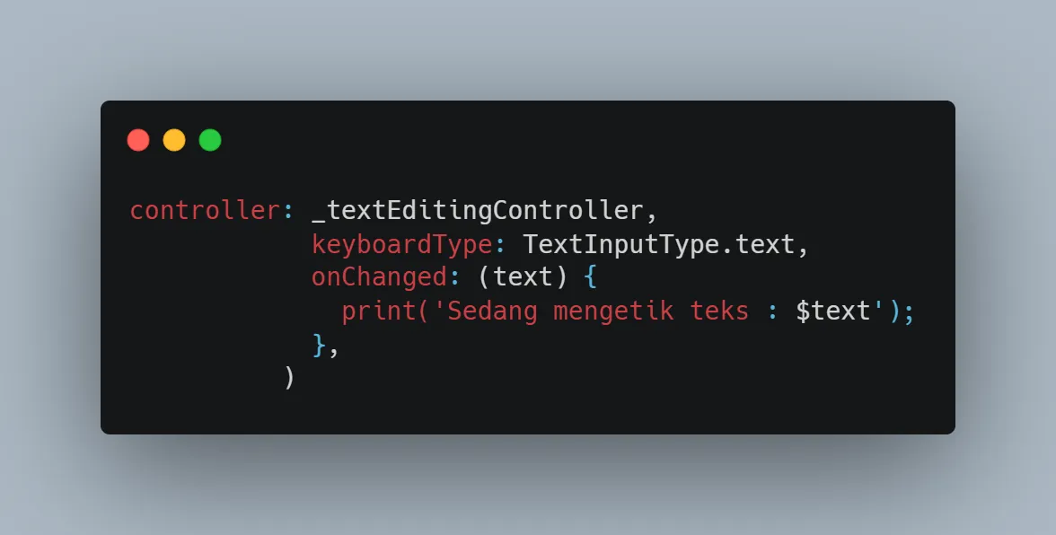 Screenshot TextField properties