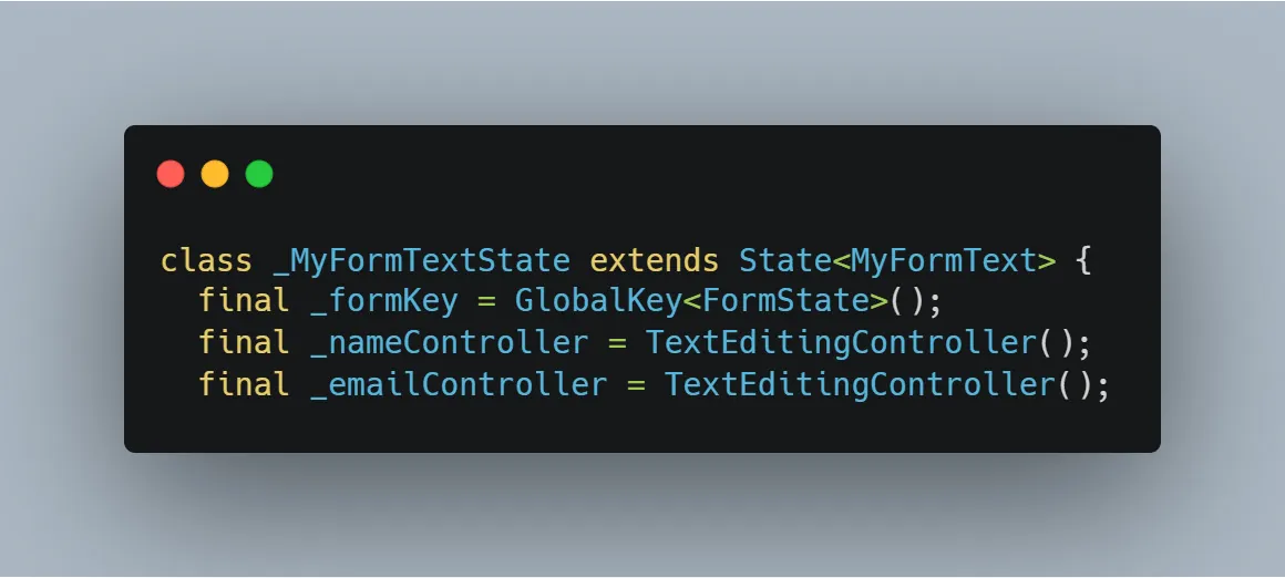 Screenshot GlobalKey declaration