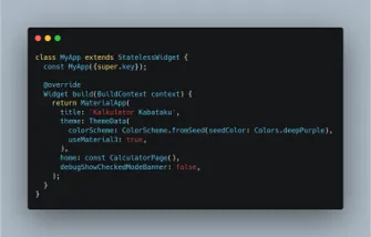 Screenshot MyApp class