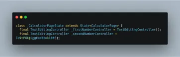 Screenshot Variable declarations