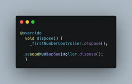 Screenshot dispose() method