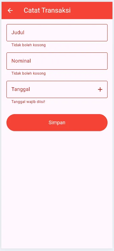 Form transaksi lengkap dengan semua fitur - Screenshot 1