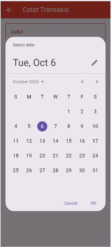 Form transaksi lengkap dengan semua fitur - Screenshot 2