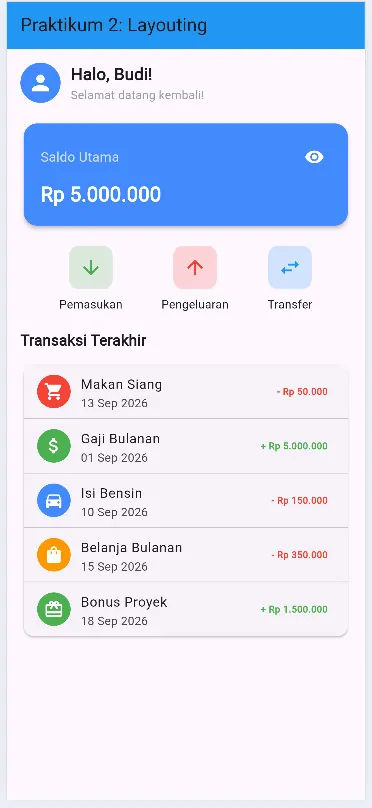 Screenshot hasil akhir