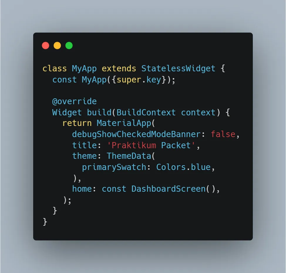 Screenshot Class MyApp