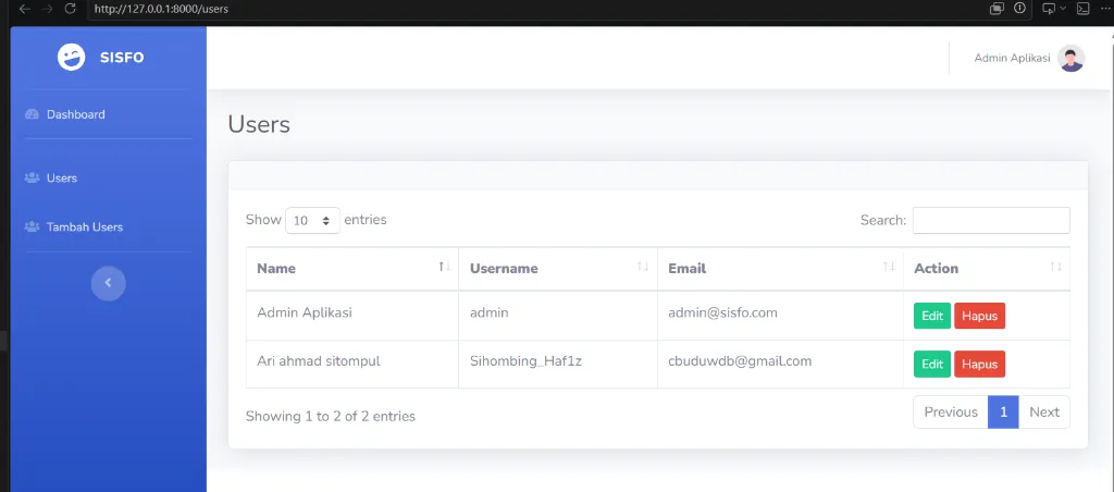Kode edit blade php untuk form update user